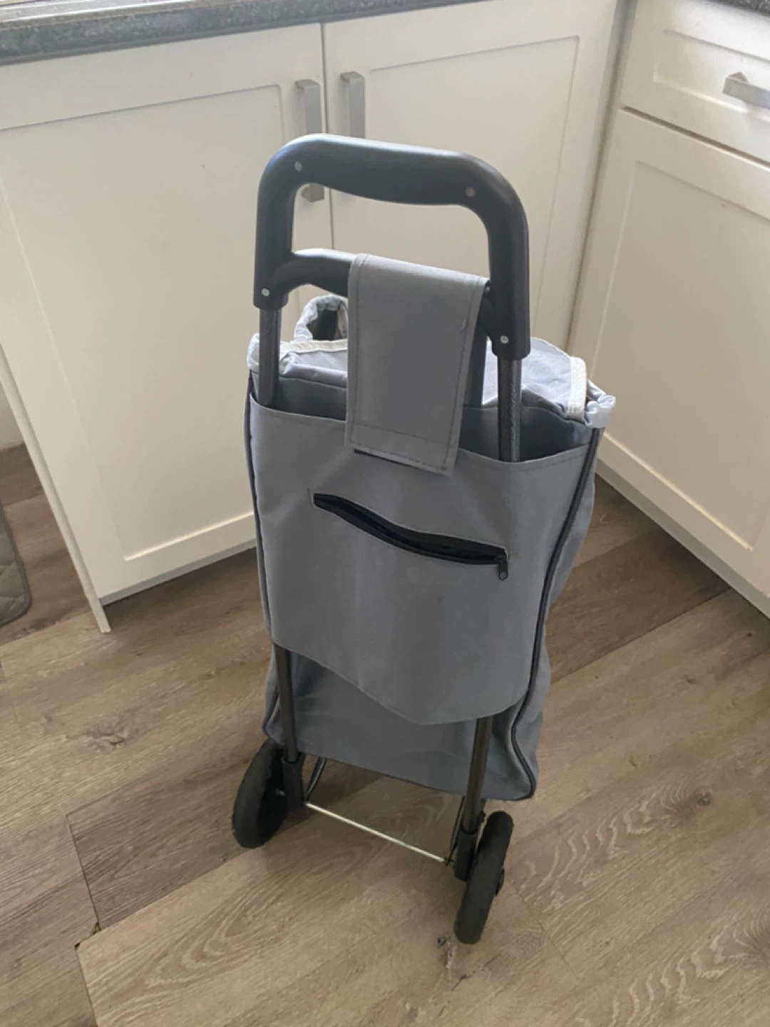 Grey Rolling Shopping Cart - photo 4
