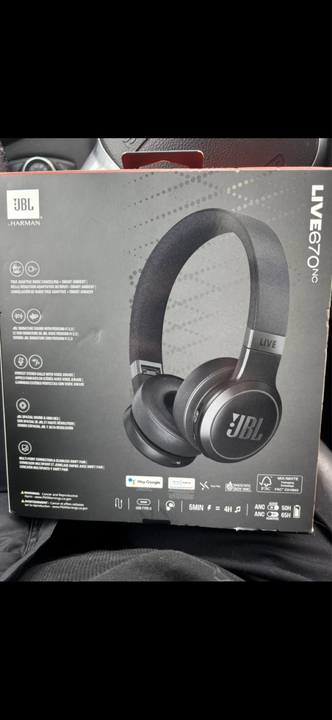 JBL LIVE 670NC Wireless Noise Cancelling Headphones - photo 2