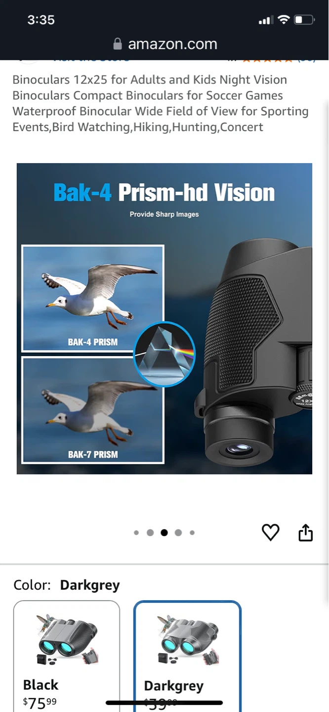 Binoculars 12x25 for Adults and Kids - photo 3