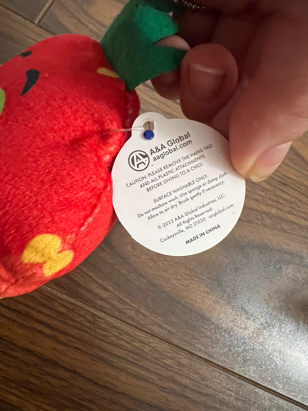 ⚽ A&A Global Plush Strawberry Toy - photo 2
