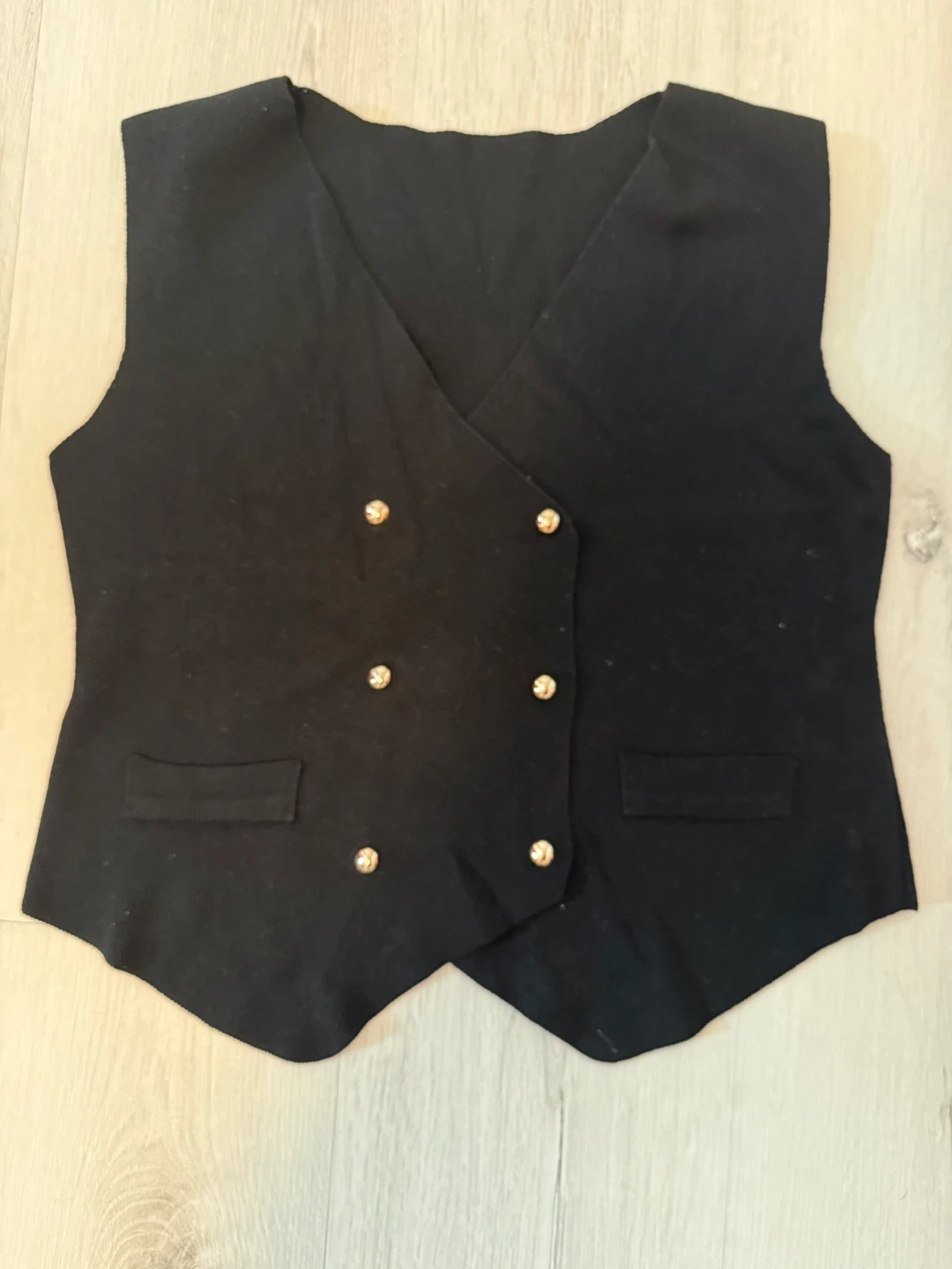 Black knit Vest ⚽ - photo 4