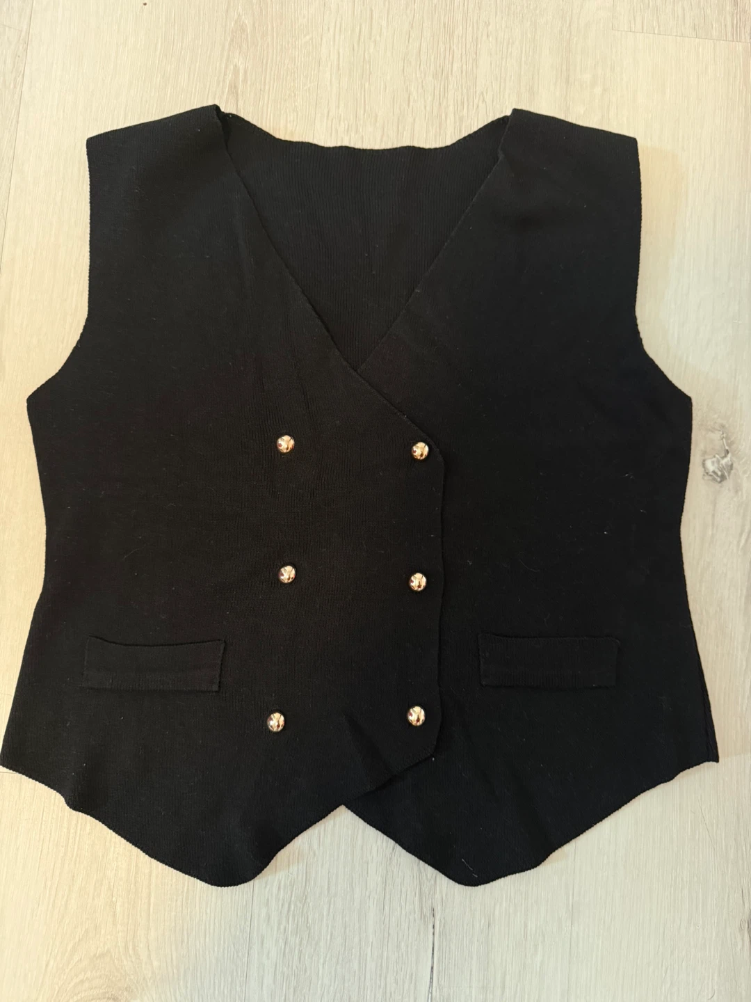 Black knit Vest ⚽