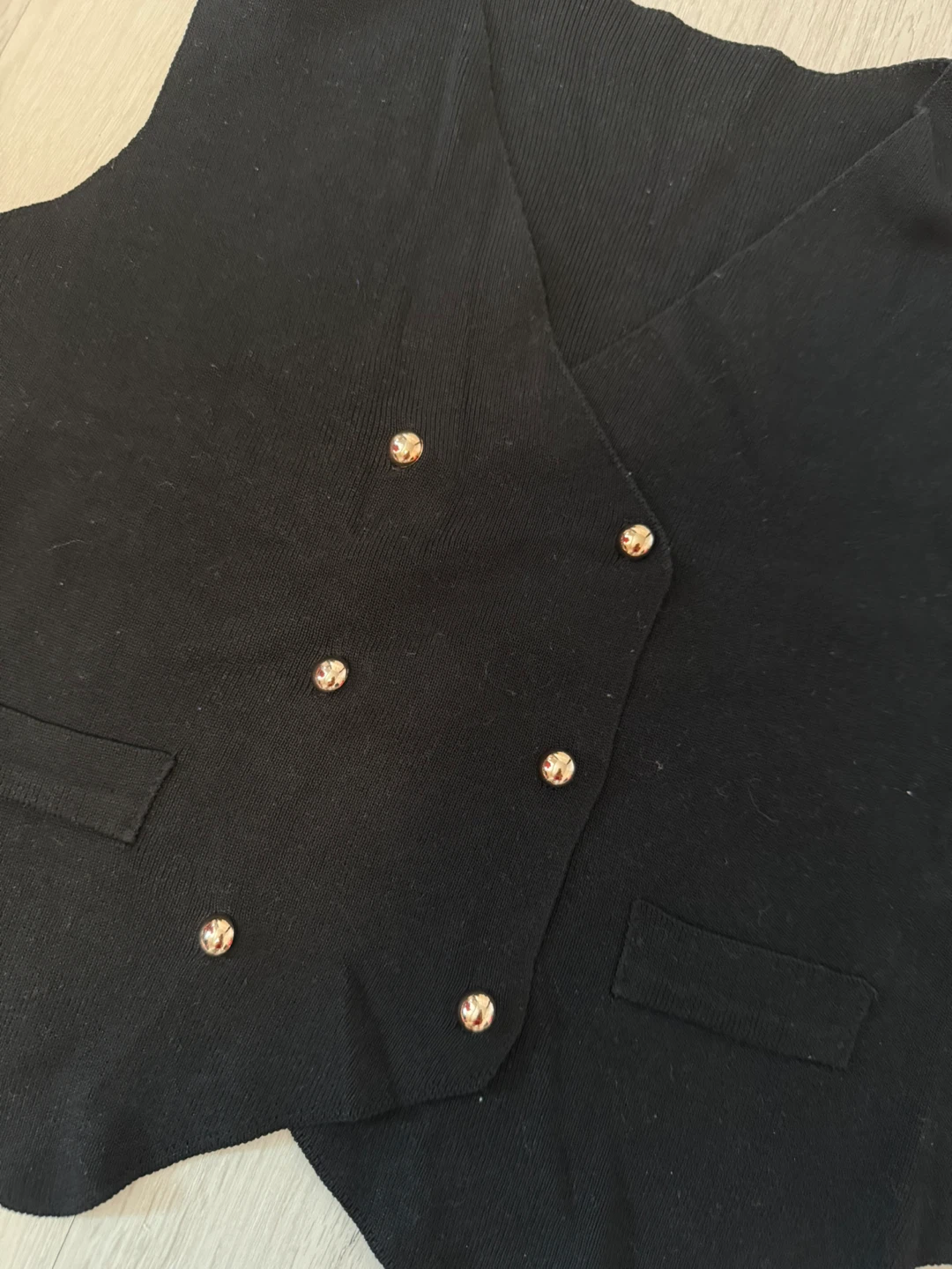 Black knit Vest ⚽ - photo 3