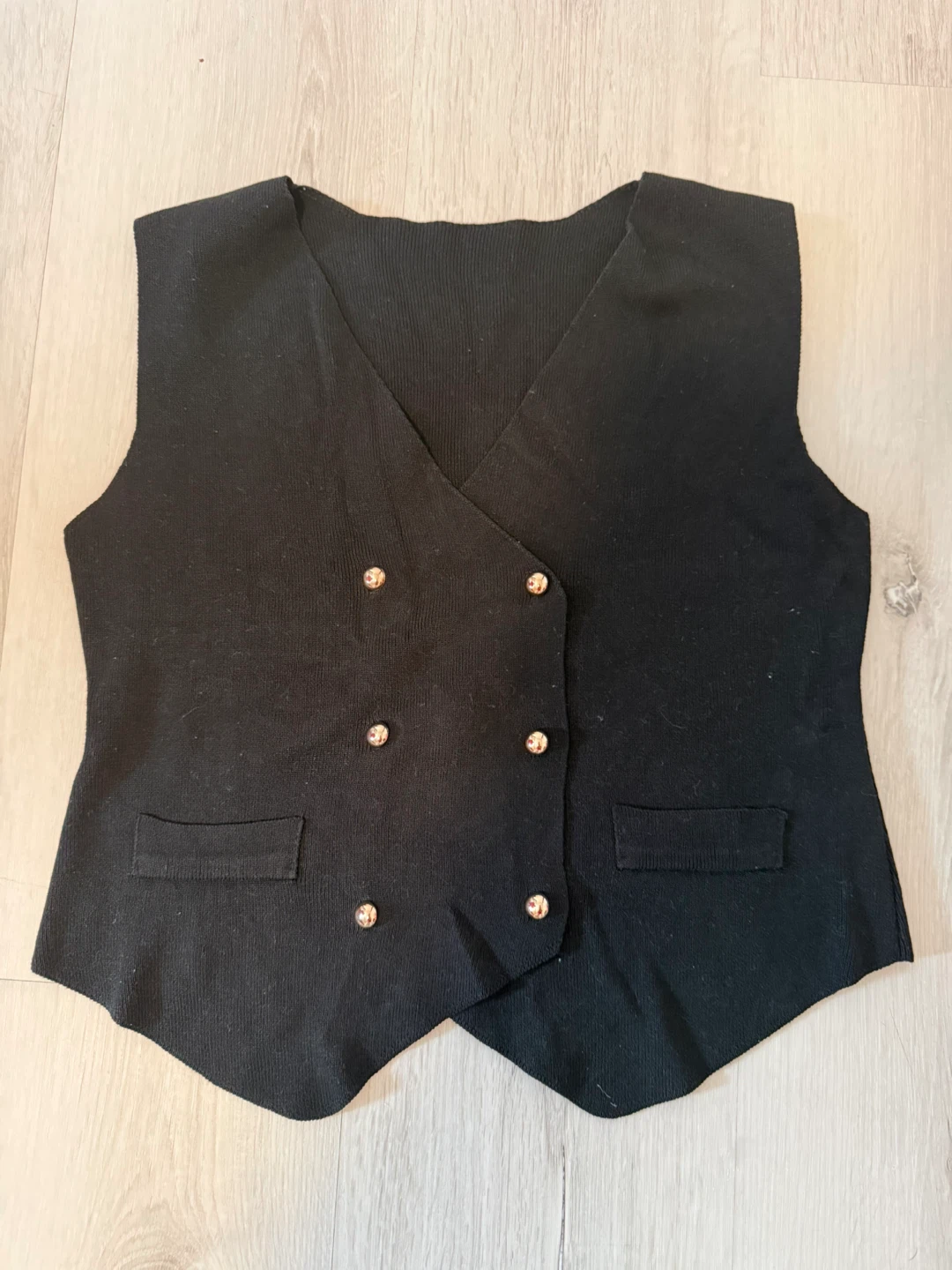 Black knit Vest ⚽ - photo 5
