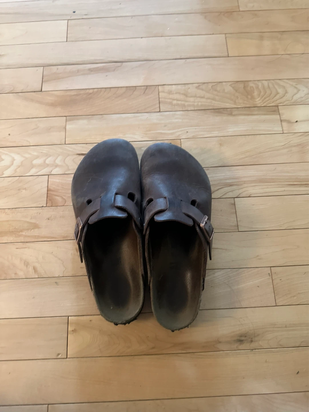 Birkenstock Clogs Brown Leather Size 41 - photo 2