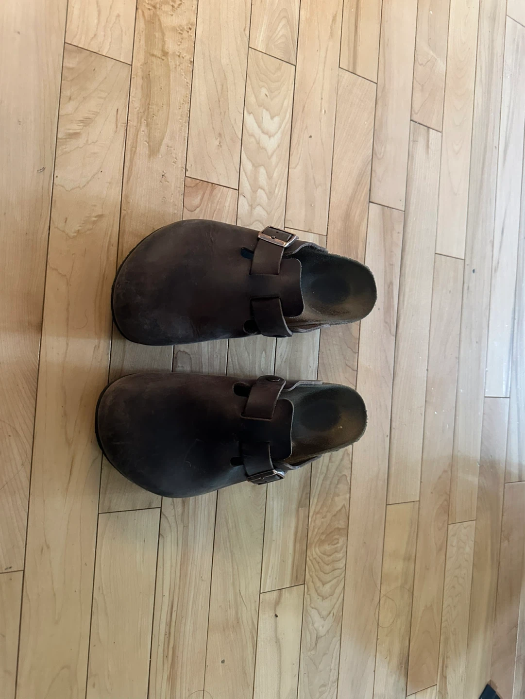 Birkenstock Clogs Brown Leather Size 41