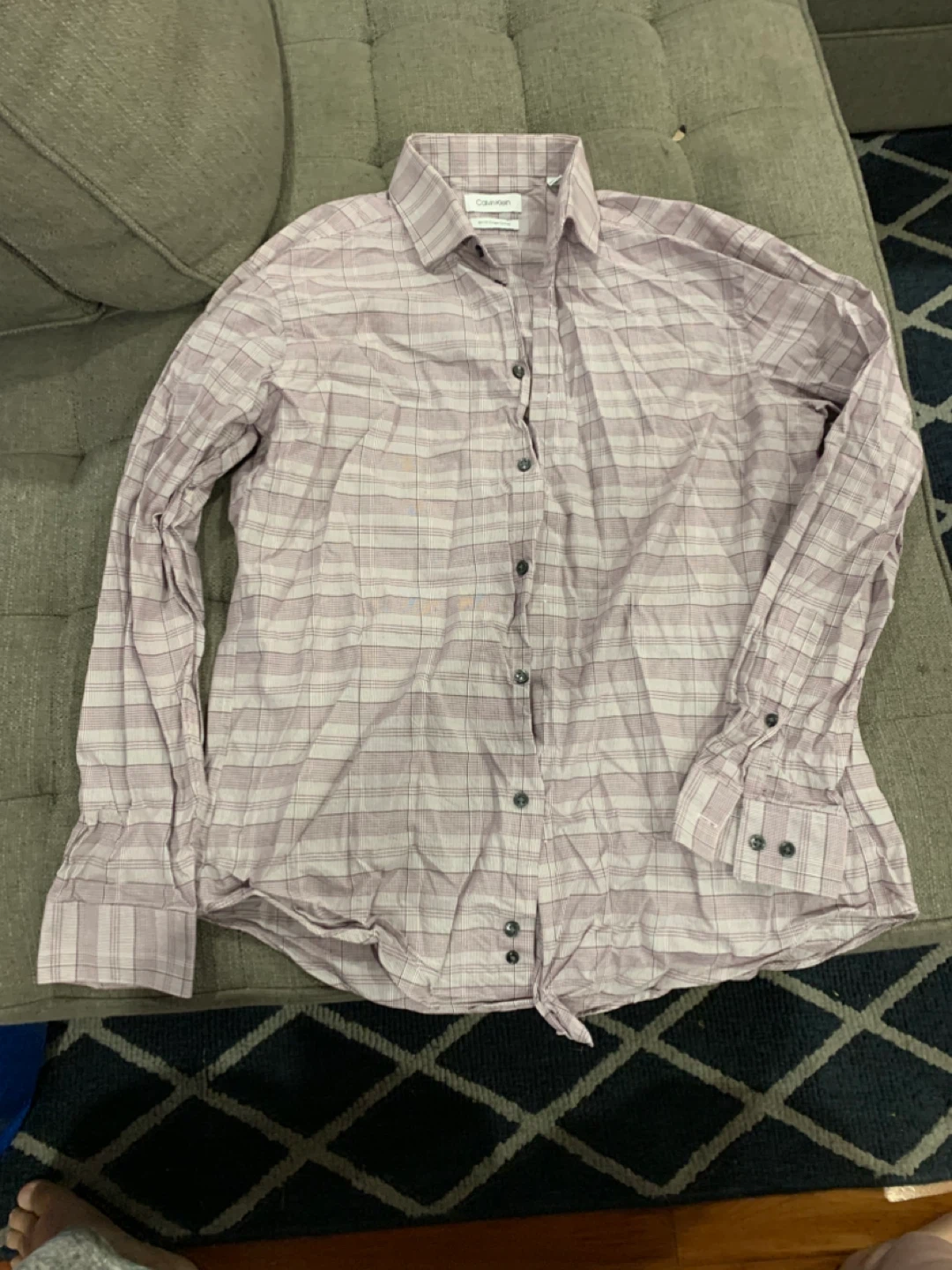 Calvin Klein Plaid Button-Up Shirt