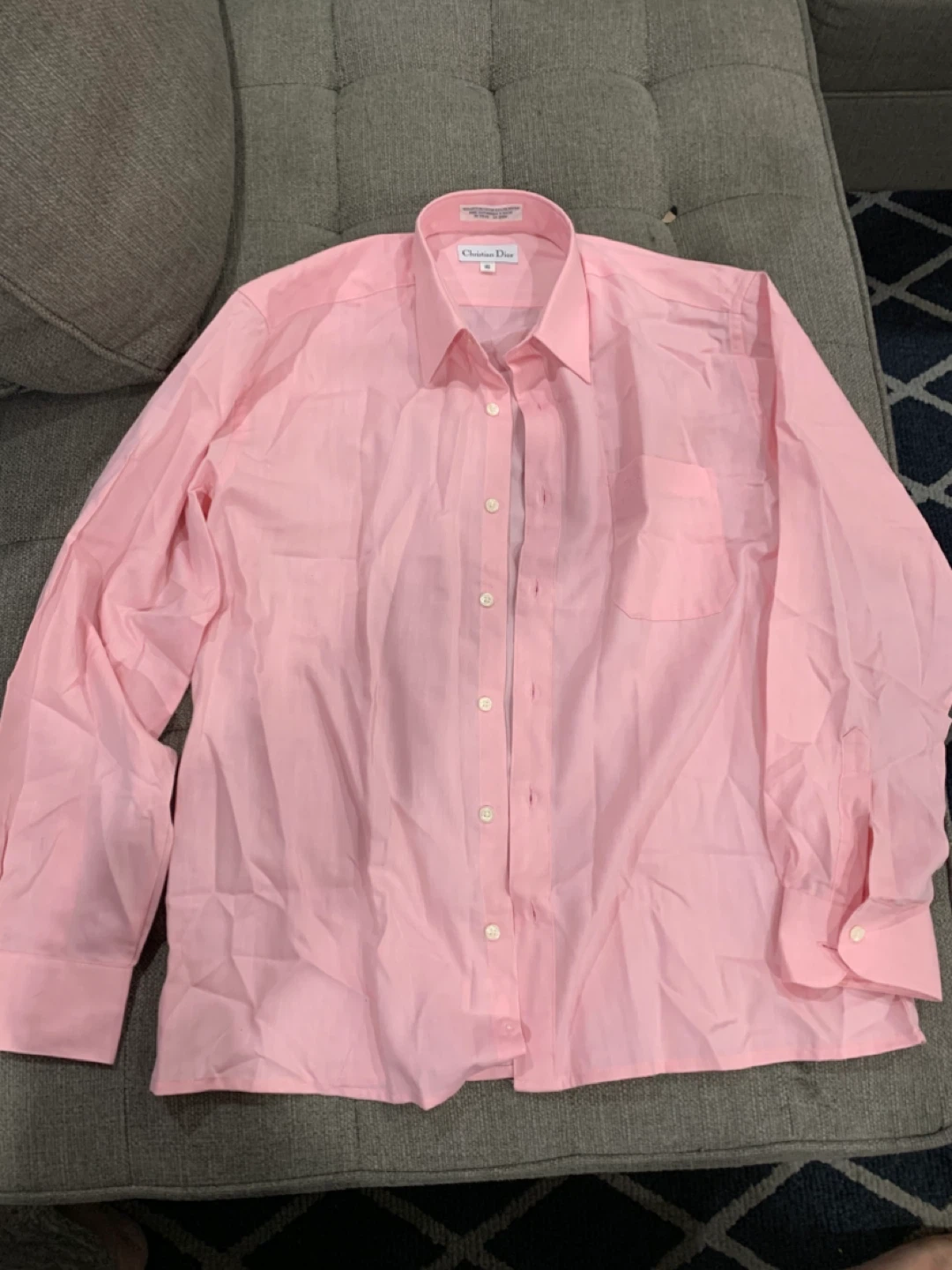Christian Dior Pink Dress Shirt