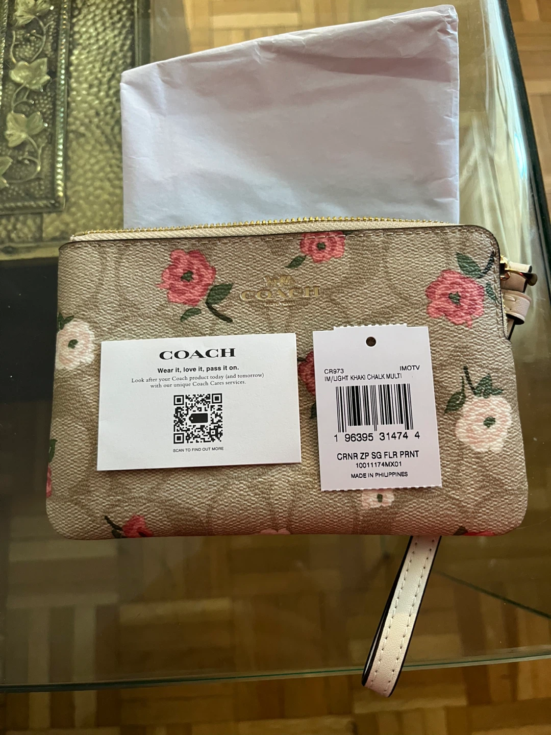 ⚽ Coach Wristlet with Floral Print -NEW - photo 2