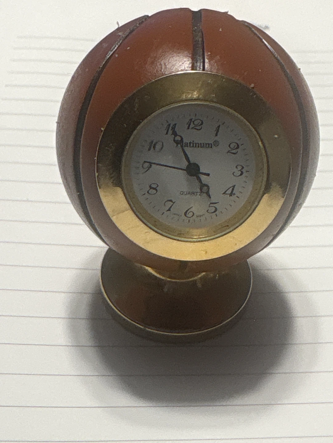 Platinum Quartz Desk Clock