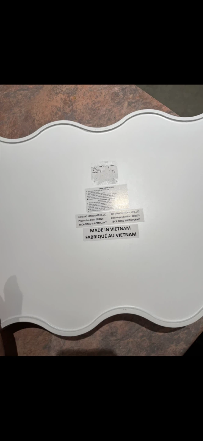 ⚽️Scalloped lacquer Serving Tray - photo 2