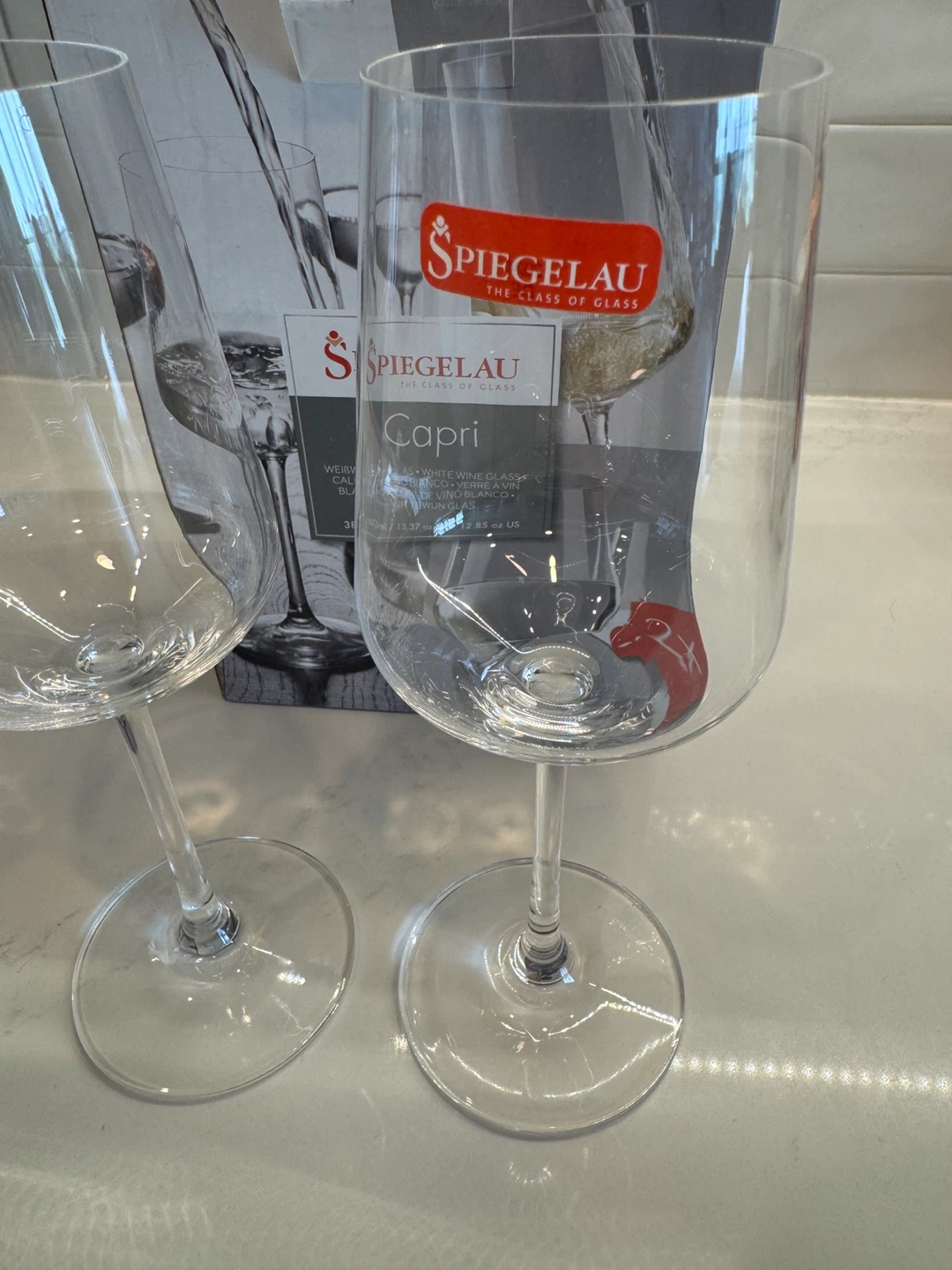 Brand New Spiegelau Capri White Wine Glasses (2 pk) in Box - photo 3