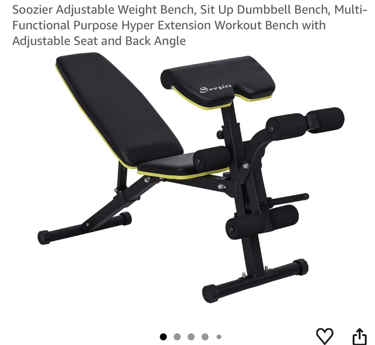 Soozier Adjustable Weight Bench