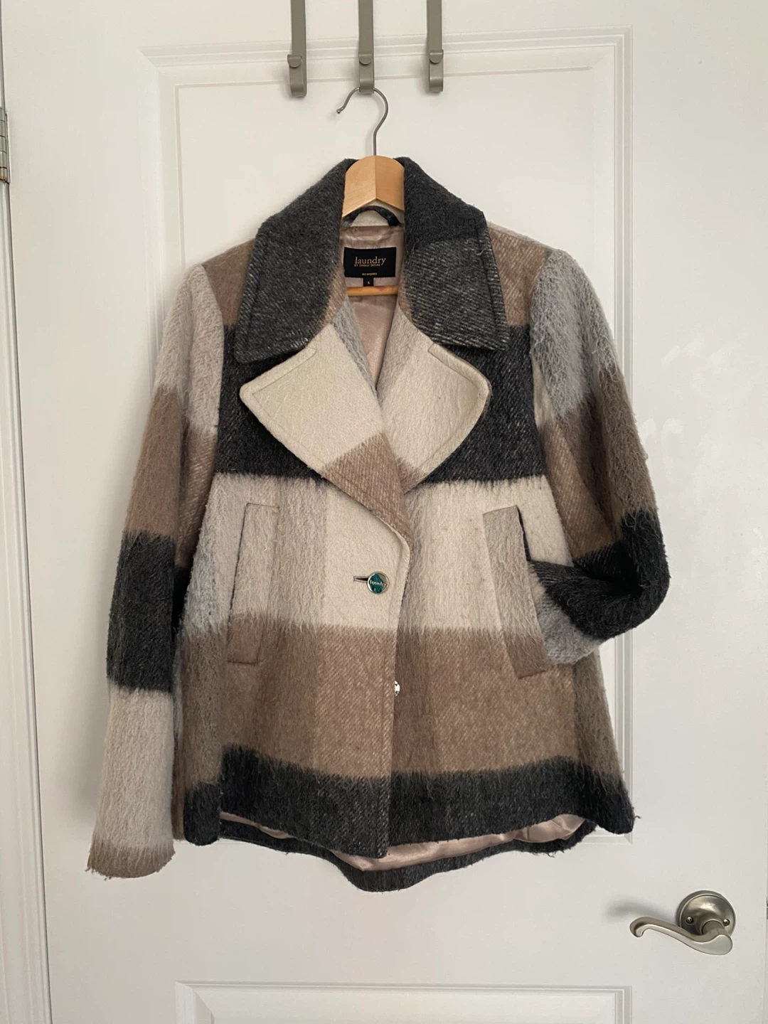 Laundry by Shelli Segal Plaid Jacket, S ⚽