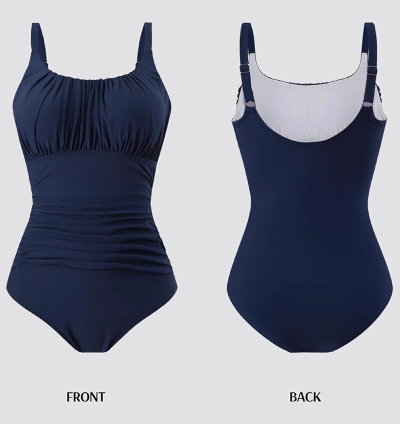 ⚽️ New Navy Blue Tummy Control One-Piece Swimsuit XXL - photo 3