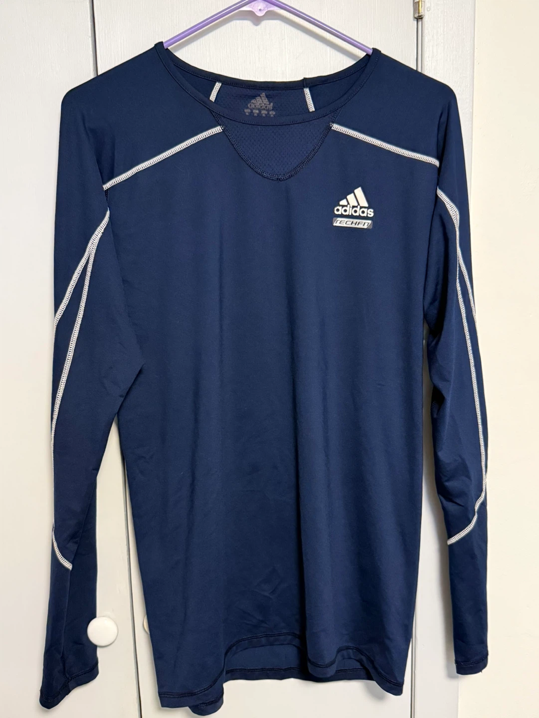 Navy Blue Adidas Crewneck Sweatshirt - photo 2