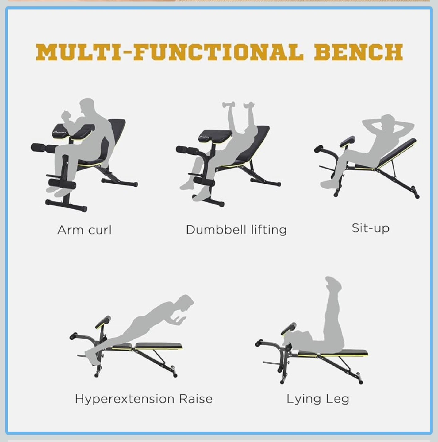 Soozier Adjustable Weight Bench - photo 3