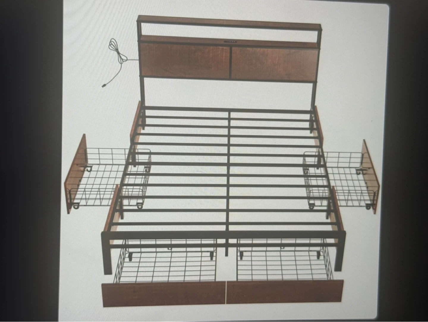Queen Bed Frame with Storage - photo 4