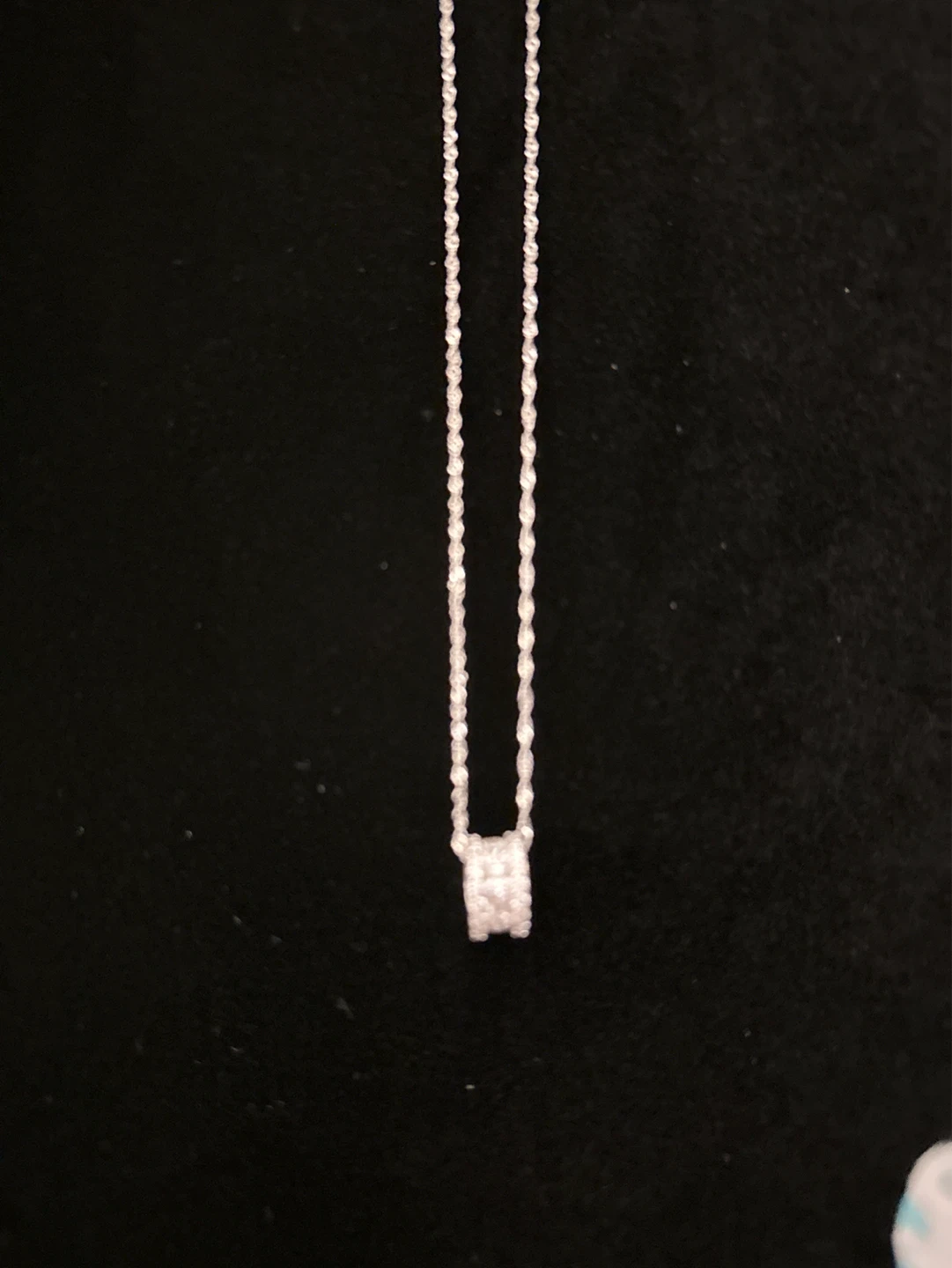 Silver Necklace and Earring Set with Rhinestones - photo 2