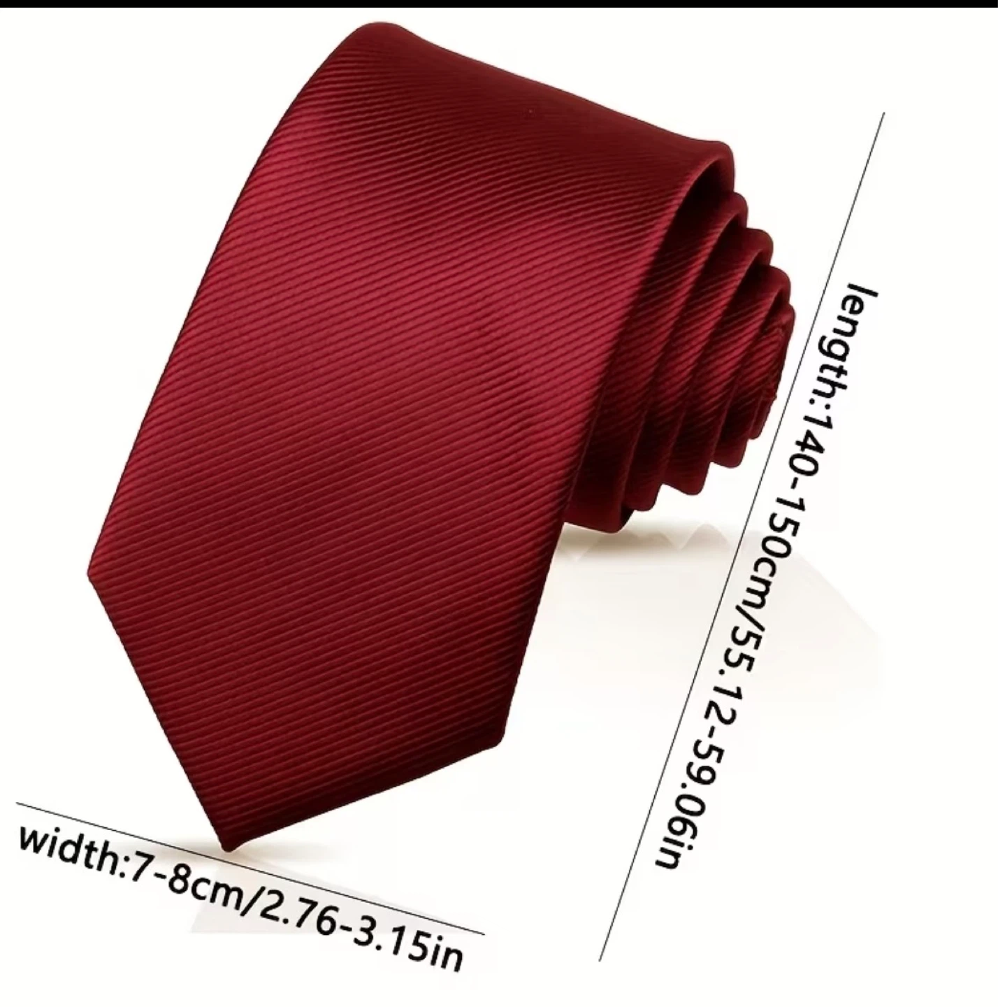 Burgundy Striped Tie ⚽