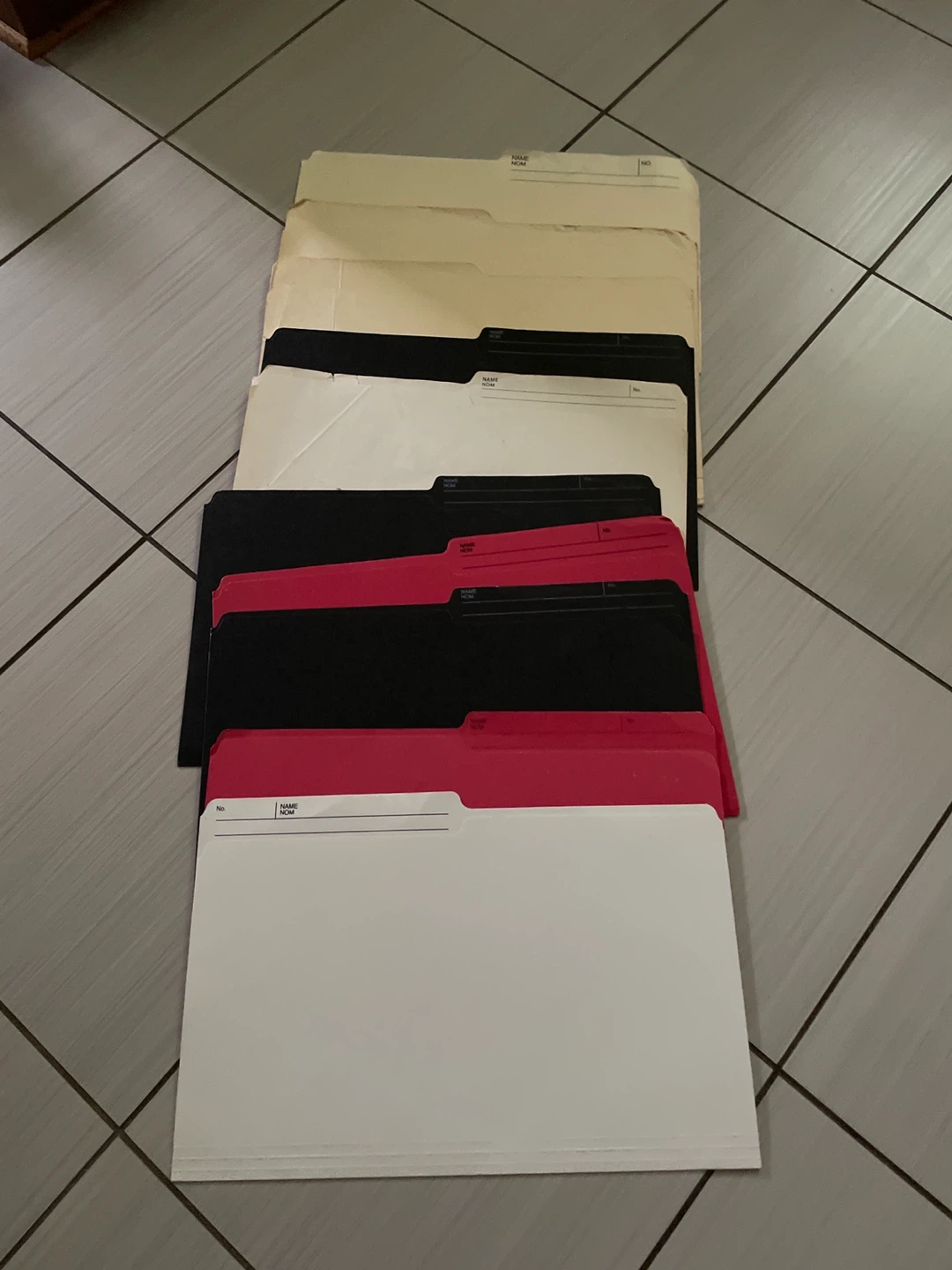 ⚽️Assorted Coloured File Folders