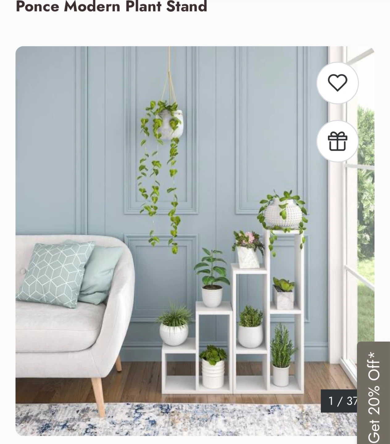 New in box- Ponce Plant Stand - Ada