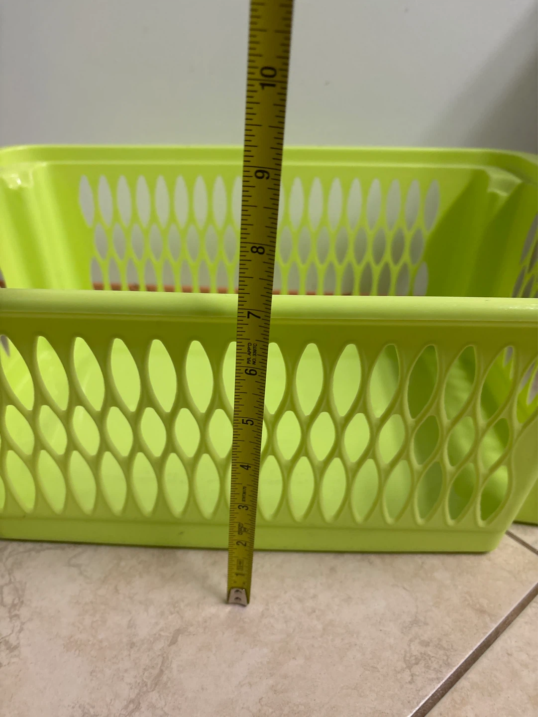 ⚽️Lime Green Plastic Basket - photo 4