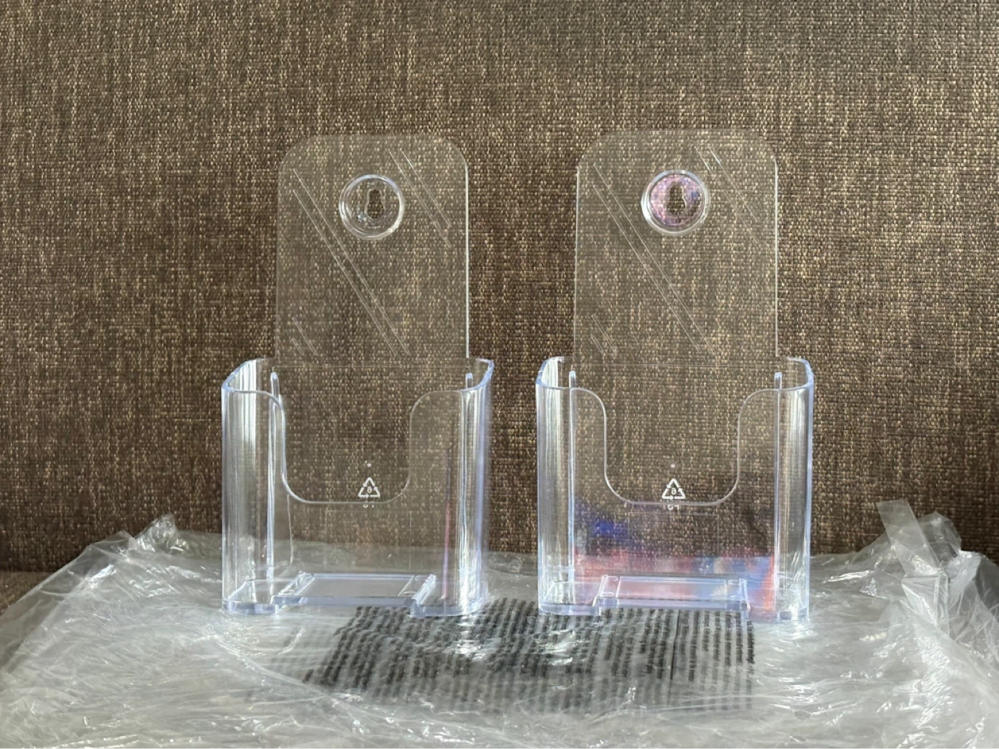 Clear Plastic Brochure Holders - Set of 2 ⚽