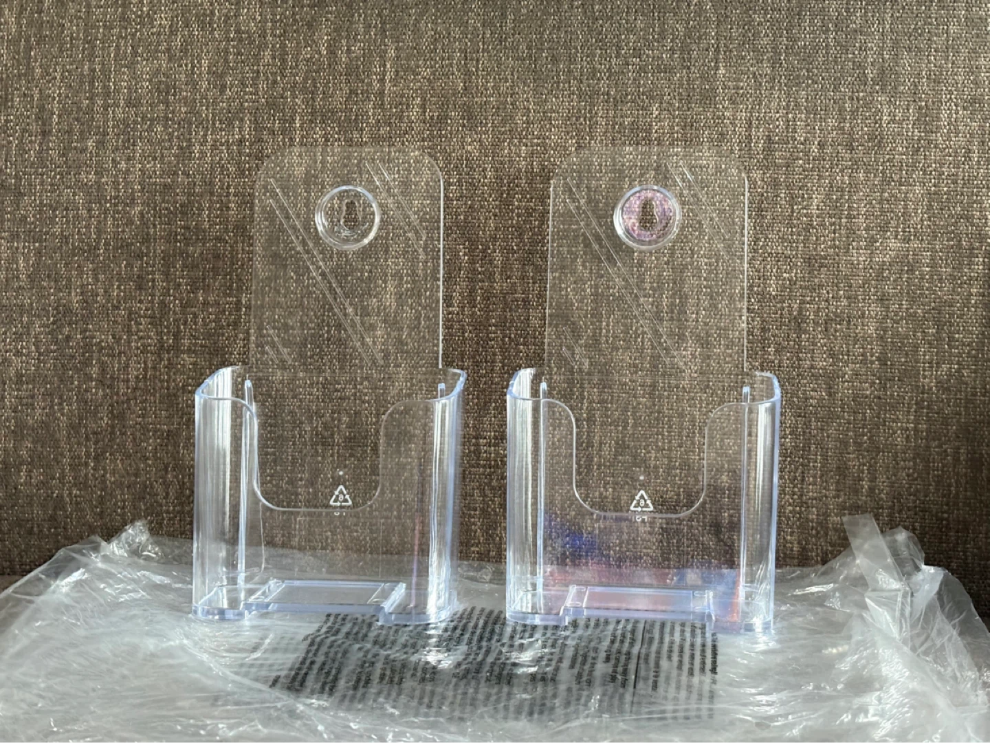 Clear Plastic Brochure Holders - Set of 2 ⚽ - photo 2