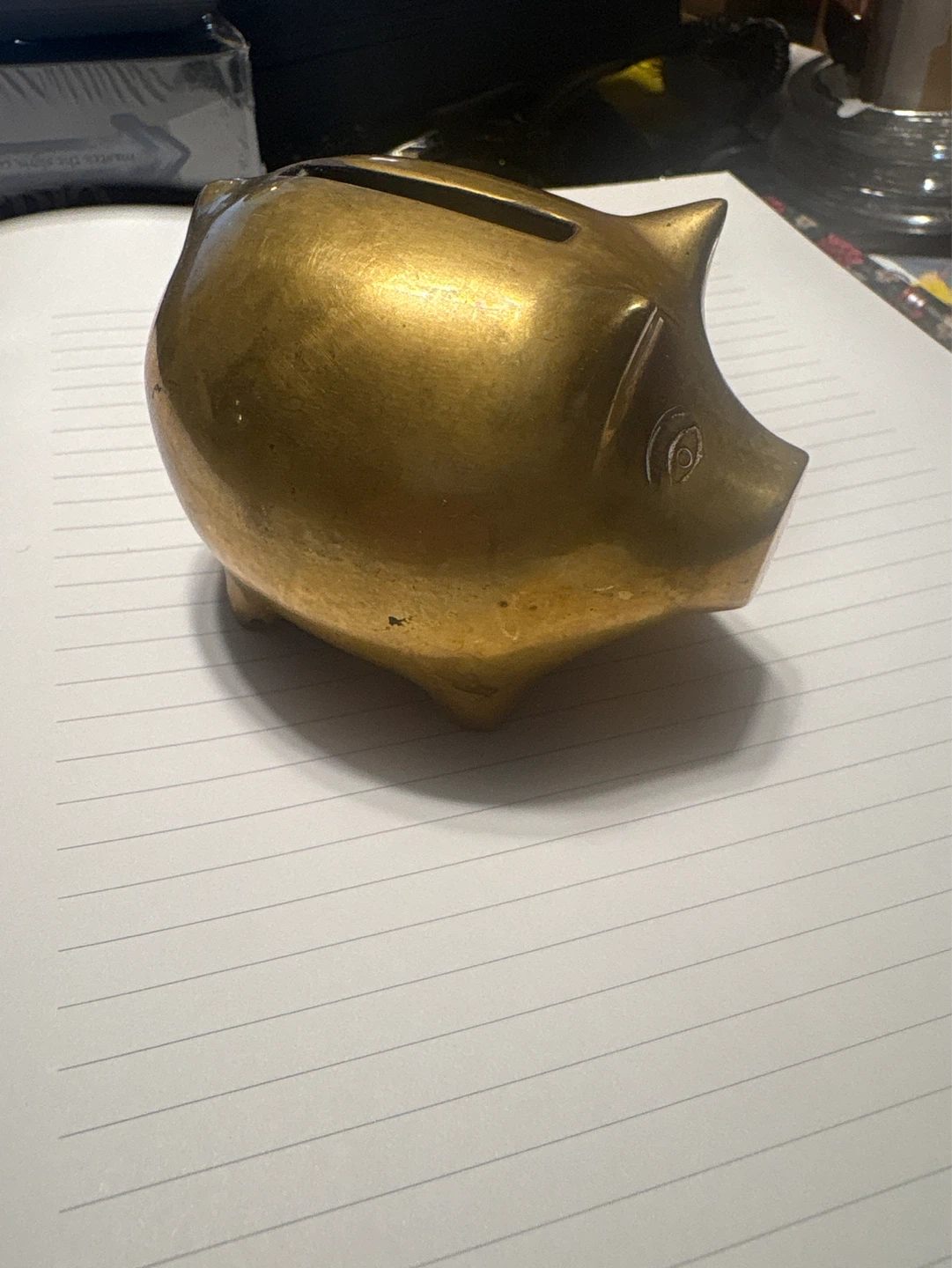 ⚽️Brass Piggy Bank