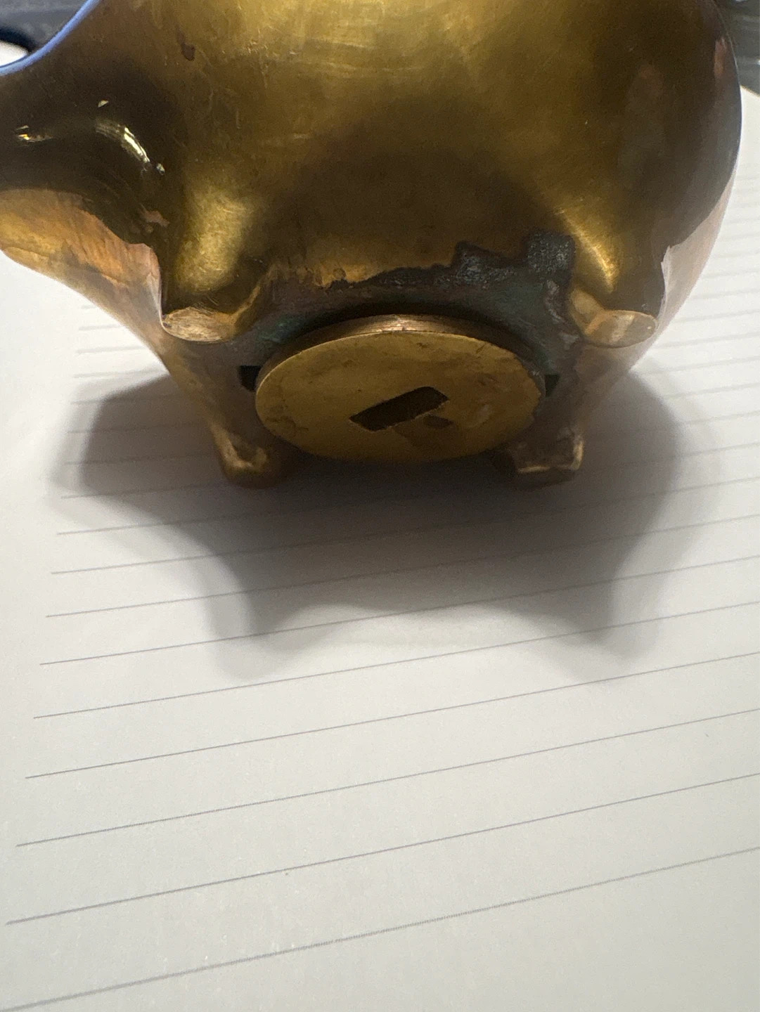 ⚽️Brass Piggy Bank - photo 4