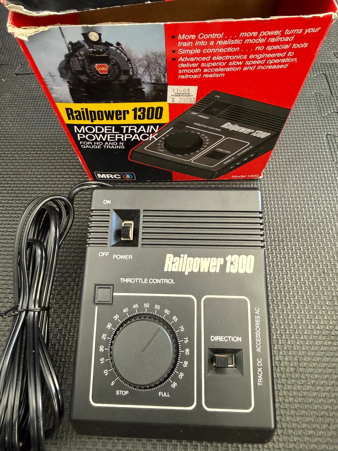 ⚽ MRC Railpower 1300 Model Train Powerpack - photo 2