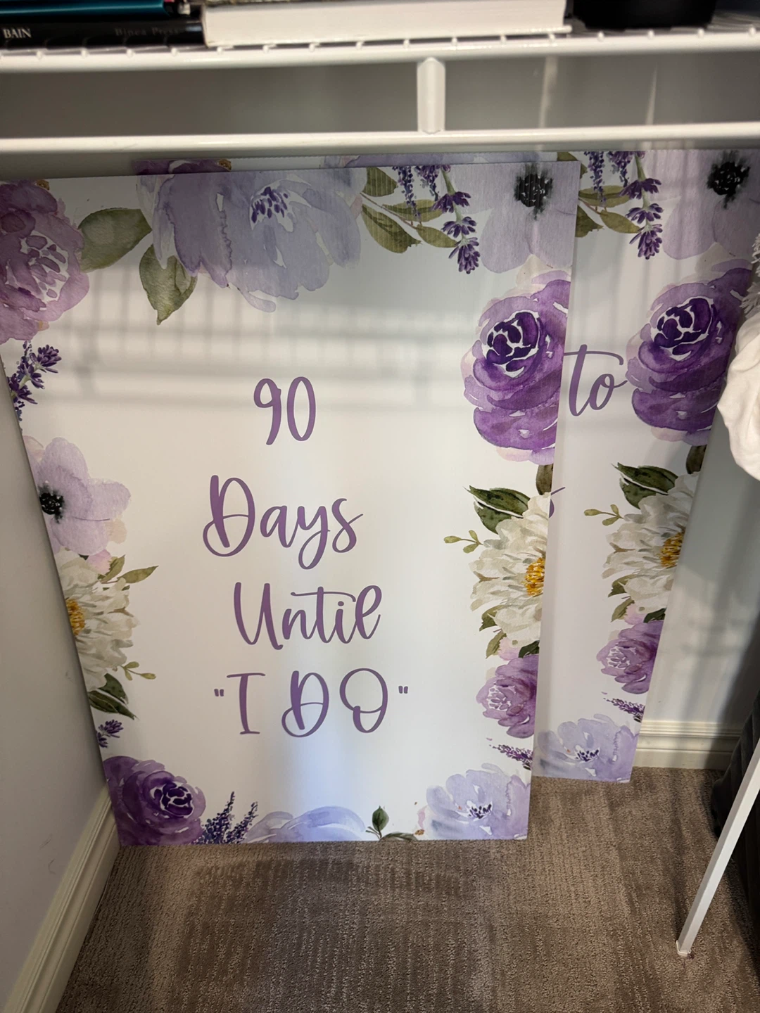 Megan's Bridal Shower Welcome Sign & Countdown Sign - photo 3
