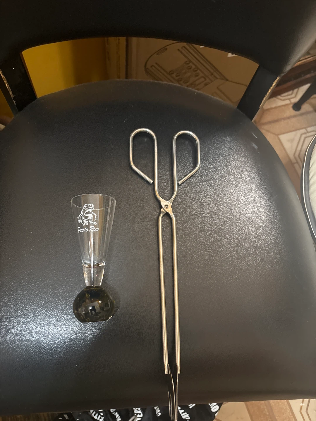 ⚽ Cocktail Tongs and Shot Glass Set