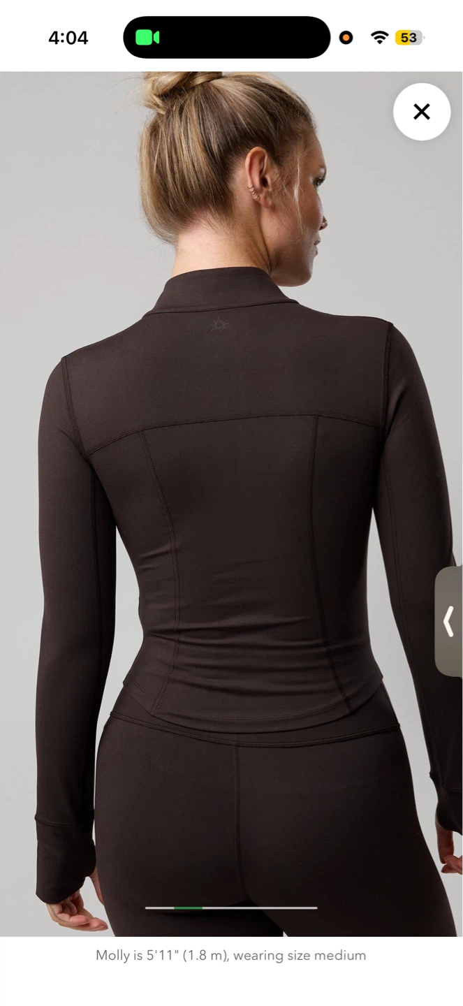Aerie Brown Hugger Full Zip UP Jacket - photo 4