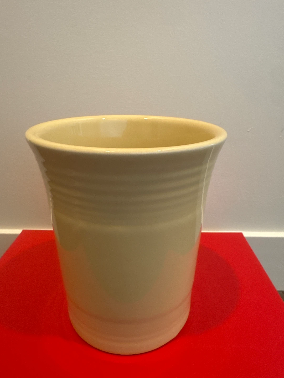 Yellow Fiesta HLC USA Ceramic Pot