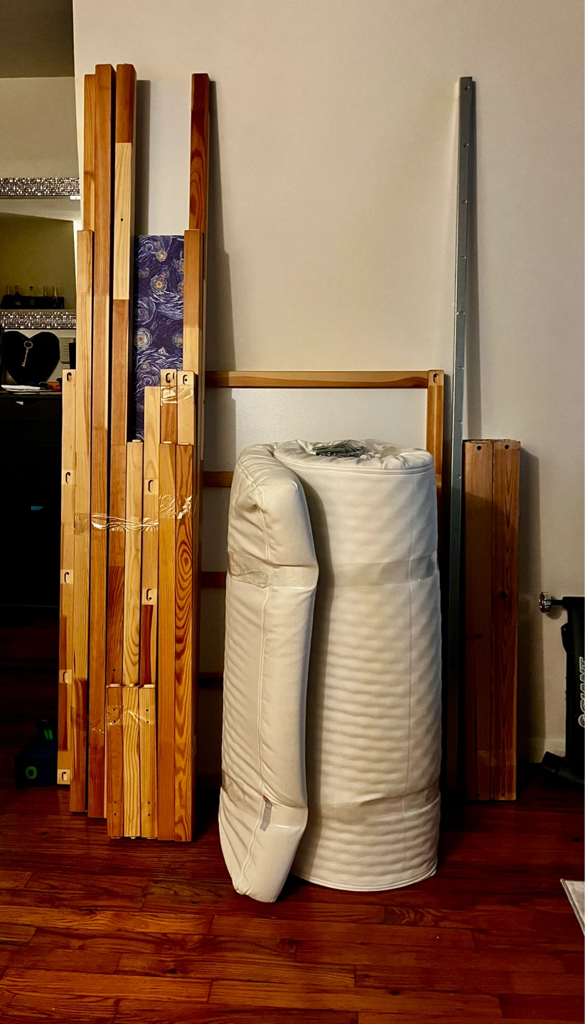IKEA KURA Reversible Bed Frame and mattress - photo 4