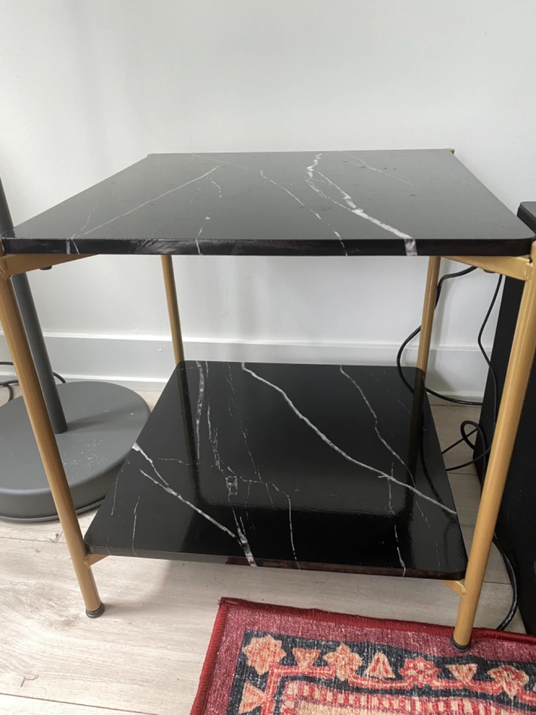 2 x Marble Effect Square Tables - photo 5