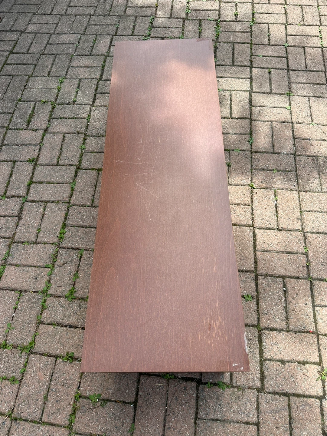 Brown media console or shelf unit - photo 3