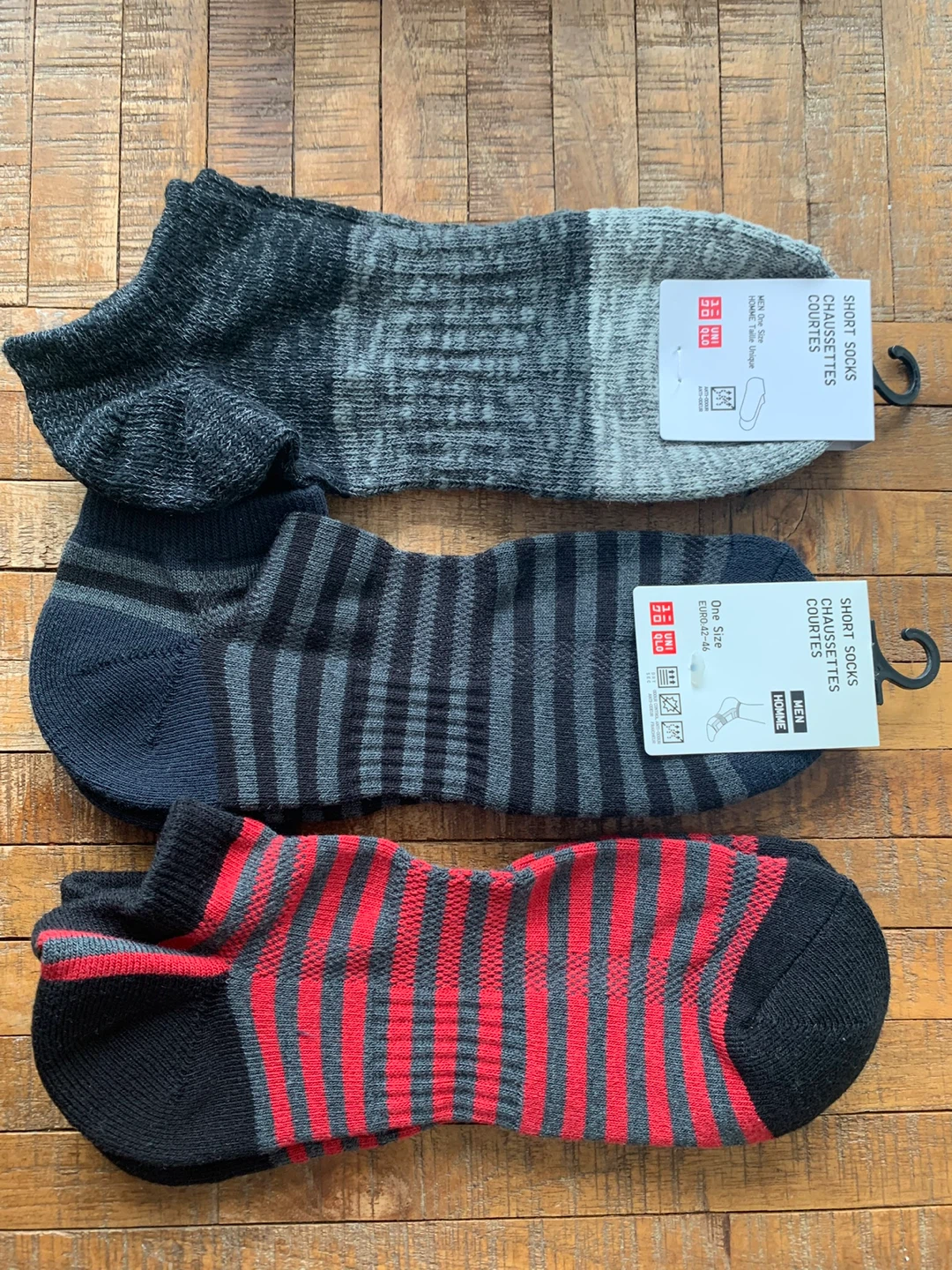 UNIQLO Ankle Socks - Various Colours & Patterns