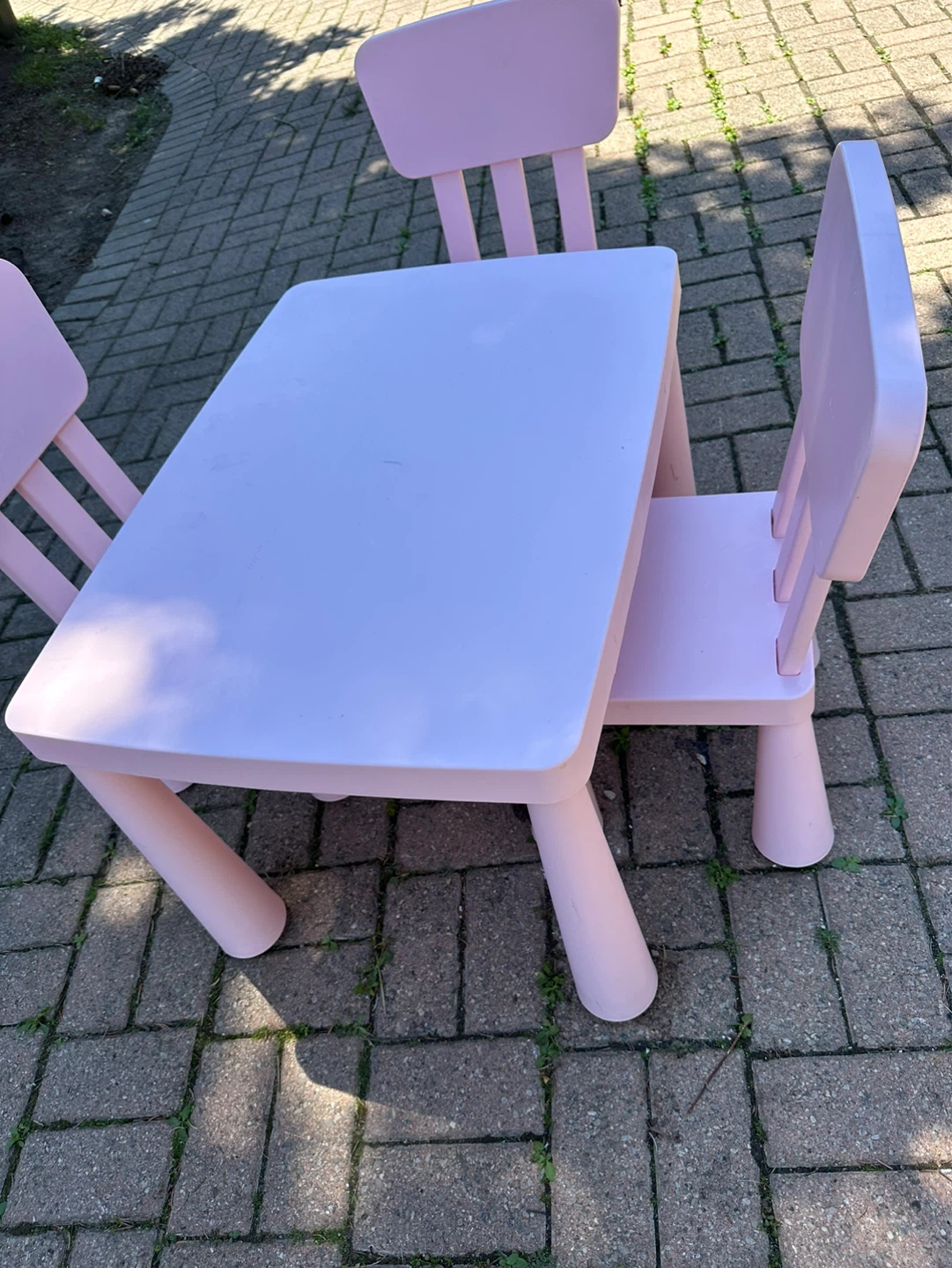 IKEA Mammut Children's Table and Chairs Set - photo 2