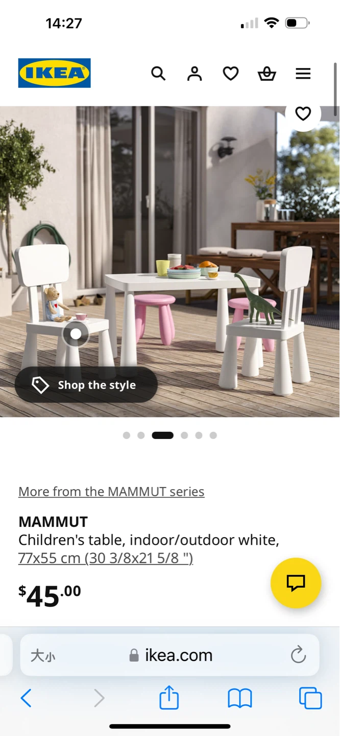 IKEA Mammut Children's Table and Chairs Set - photo 4