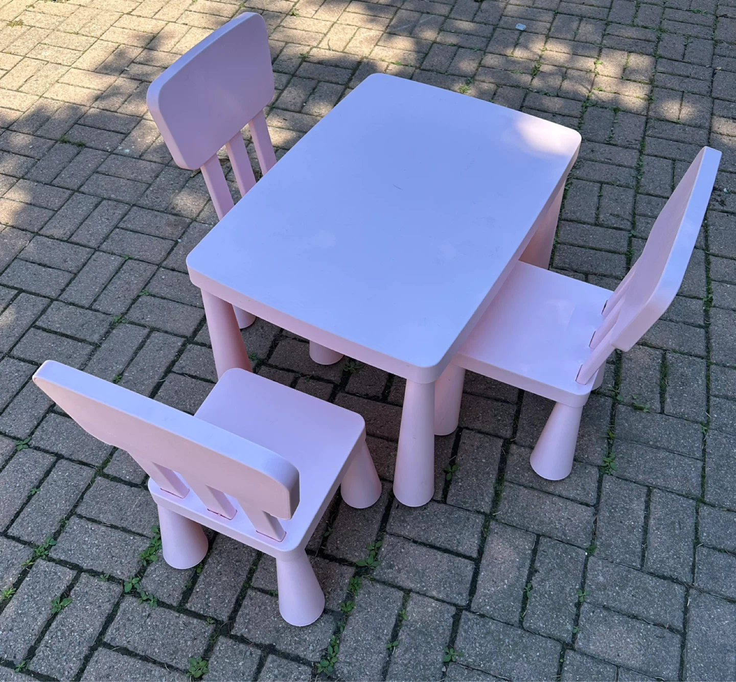 IKEA Mammut Children's Table and Chairs Set - photo 3