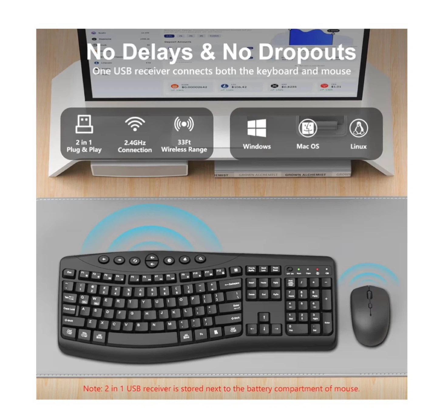 Brand new Wireless Keyboard and Mouse Combo - photo 5