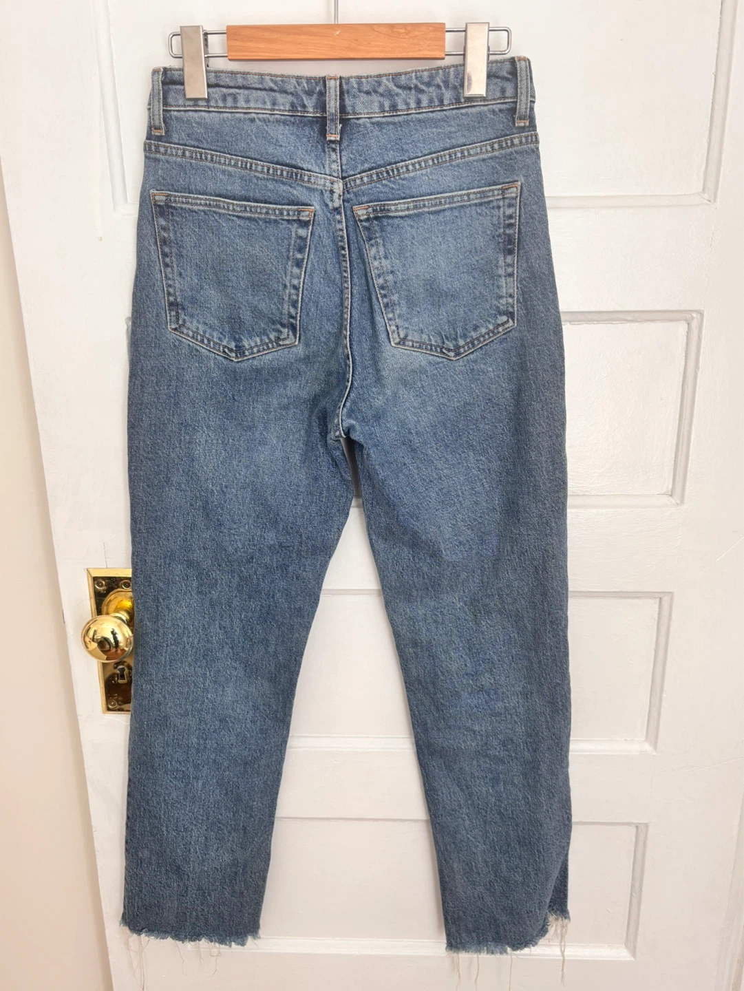 TOPSHOP Straight Leg Jeans W26/L34 Blue Denim - photo 3