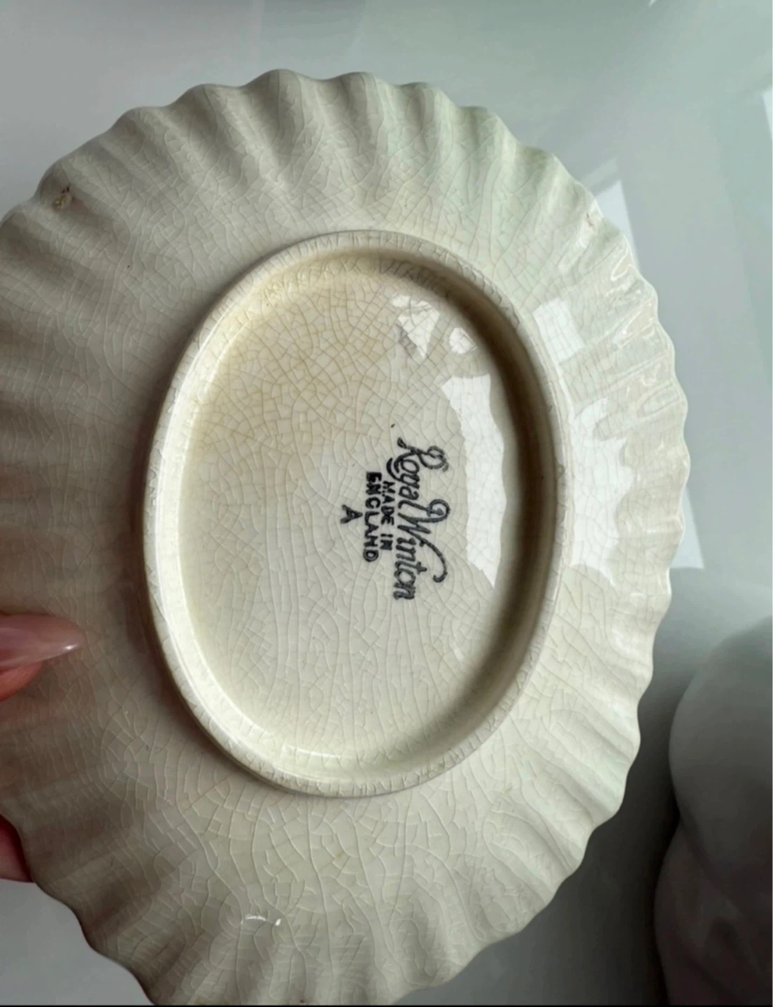 ⚽️Vintage Royal Winton lustreware shell trinket dish - photo 3