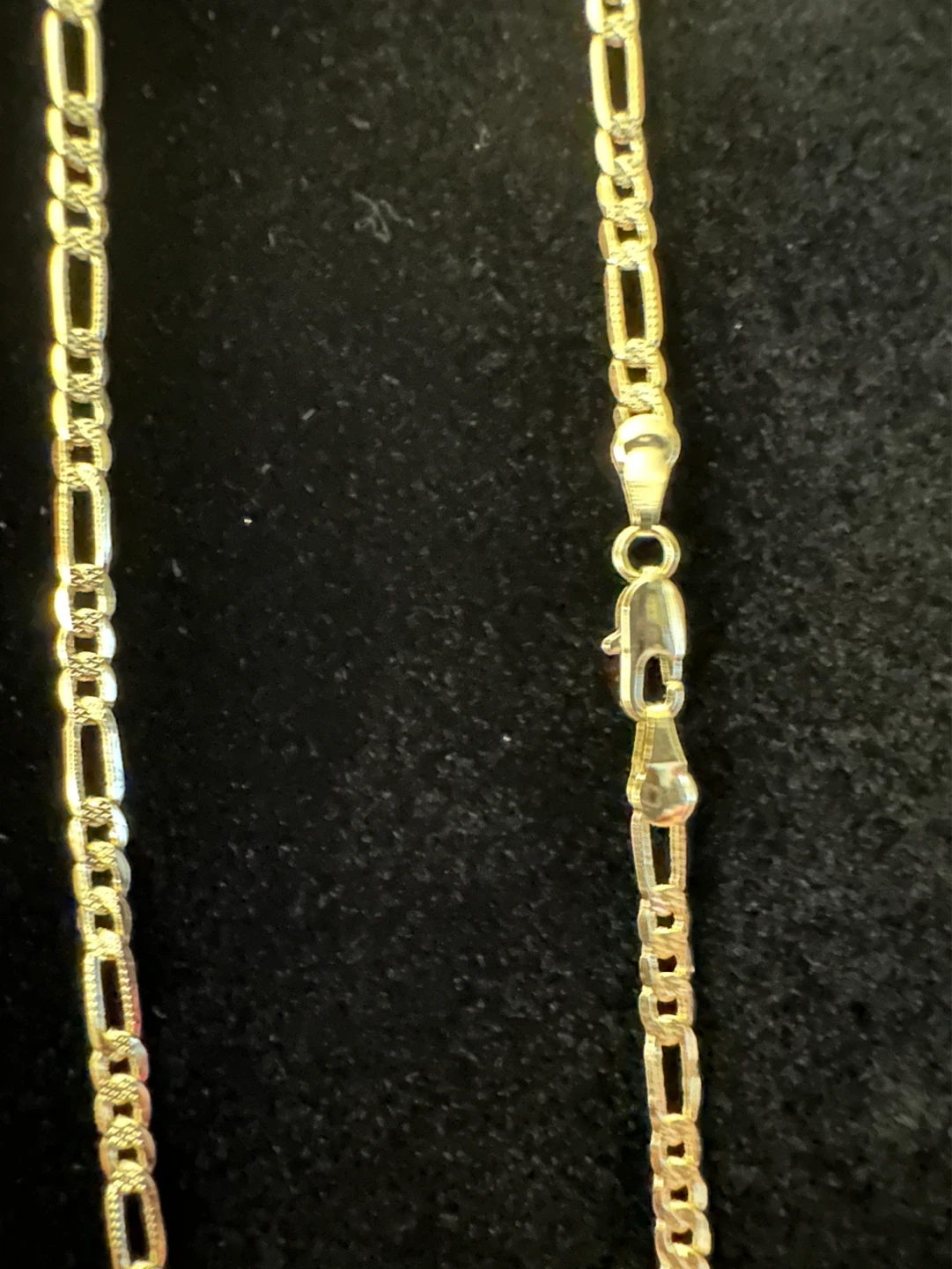 14kGold laminated Butterfly Pendant Necklace with Clear Stones - photo 3