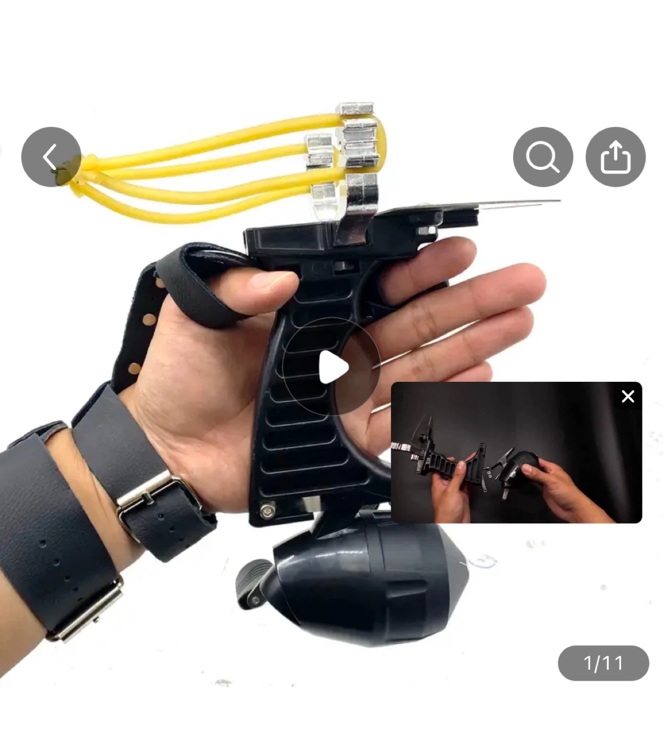 Fishing Slingshot Catapult with Reel and Arrows - photo 4