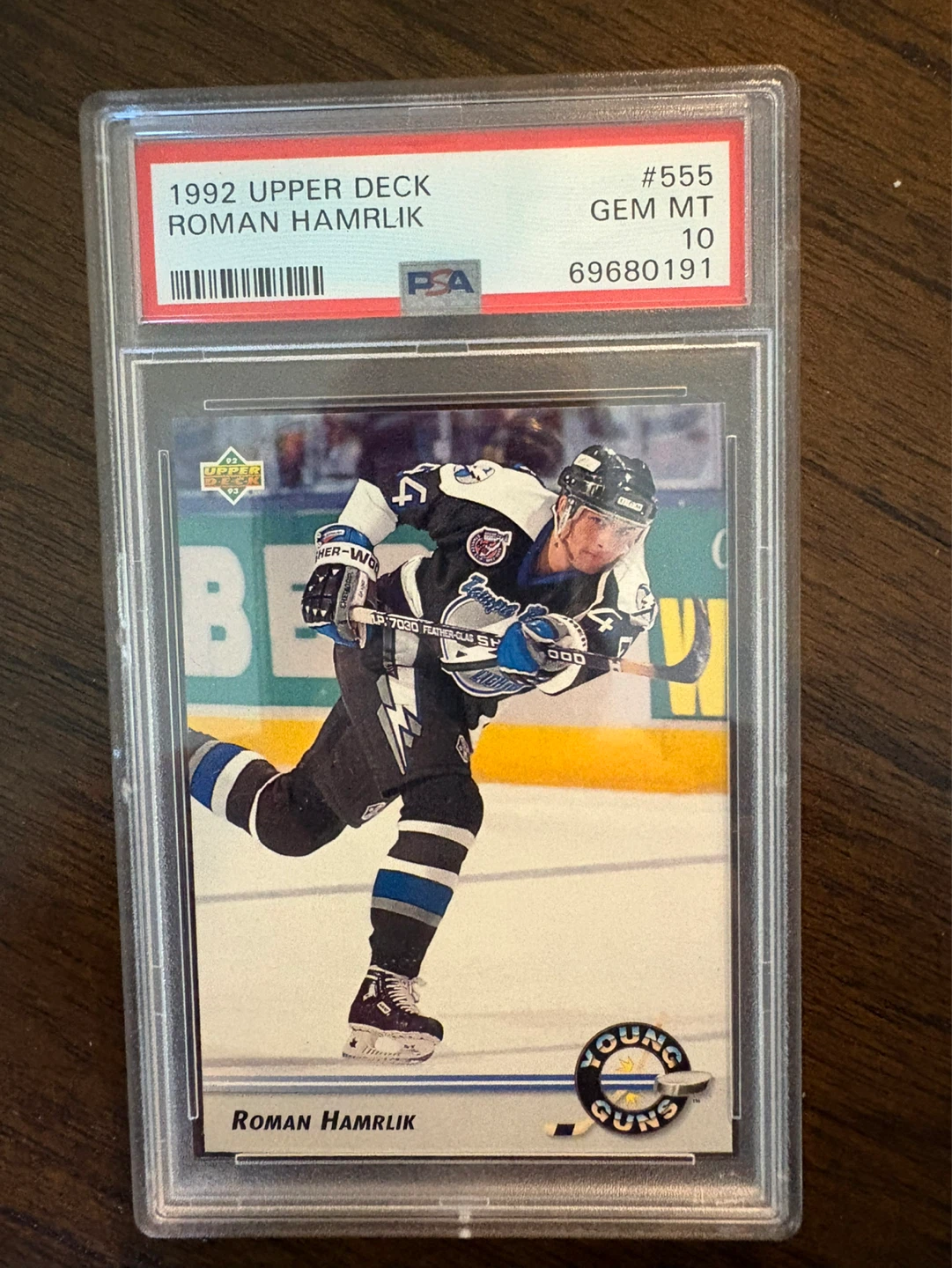 1992 Upper Deck Roman Hamrlik Hockey Card #555 PSA GEM MT 10