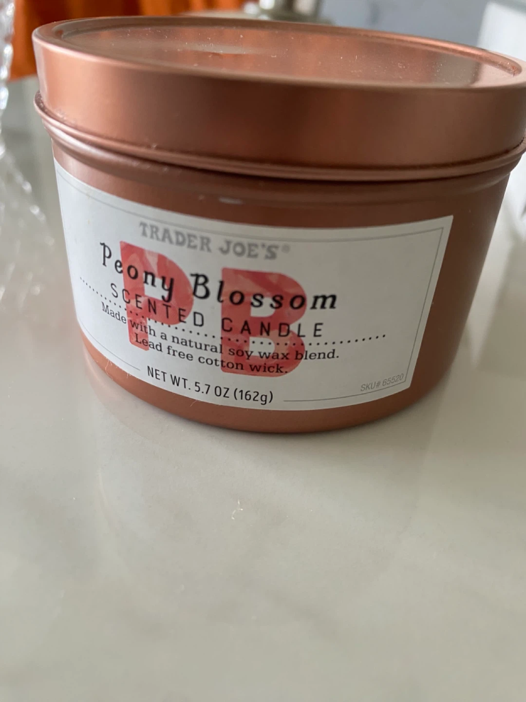 ⚽️ trader joes peony candle new